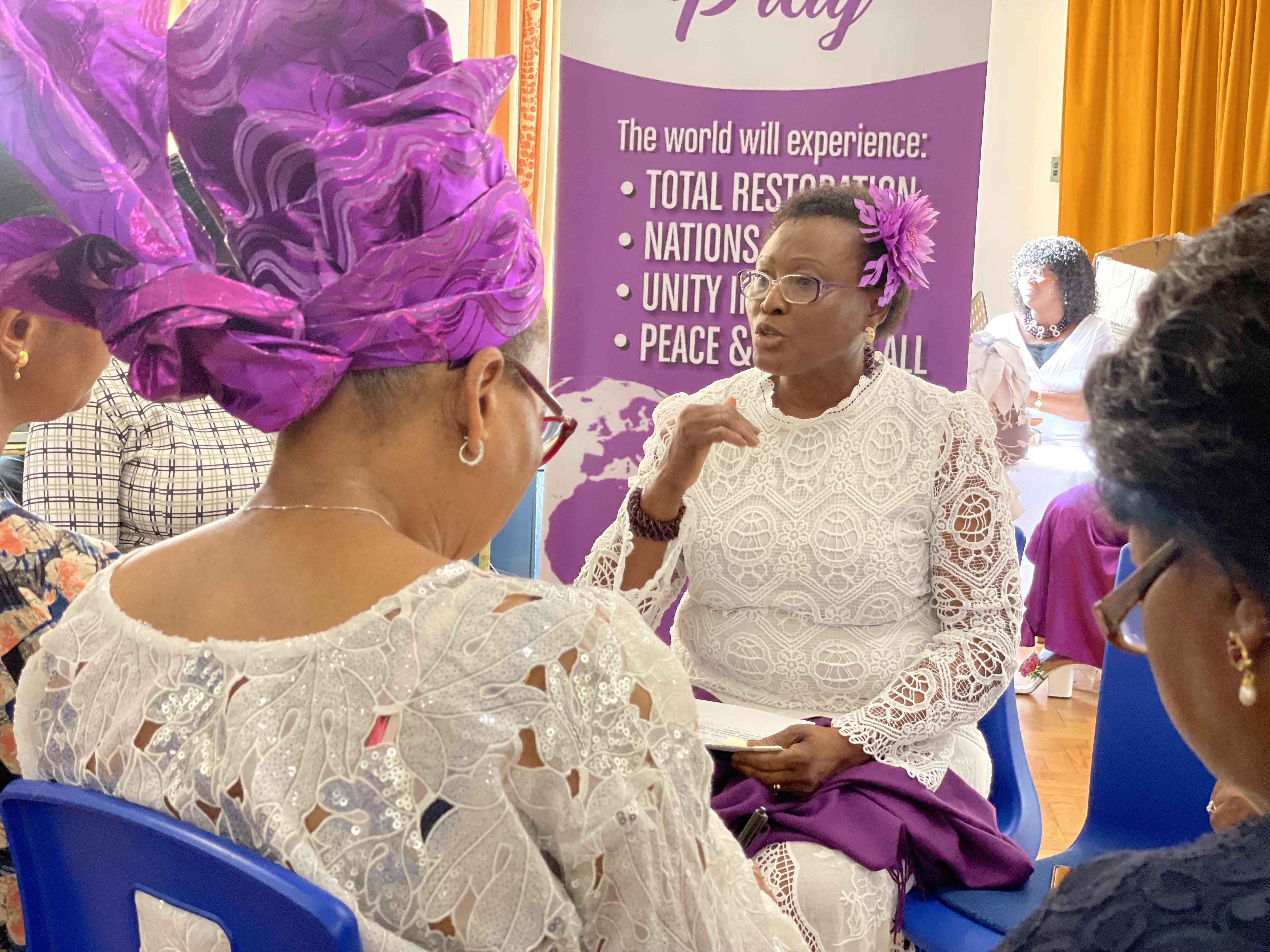 IOWCP women gathered together at a community event