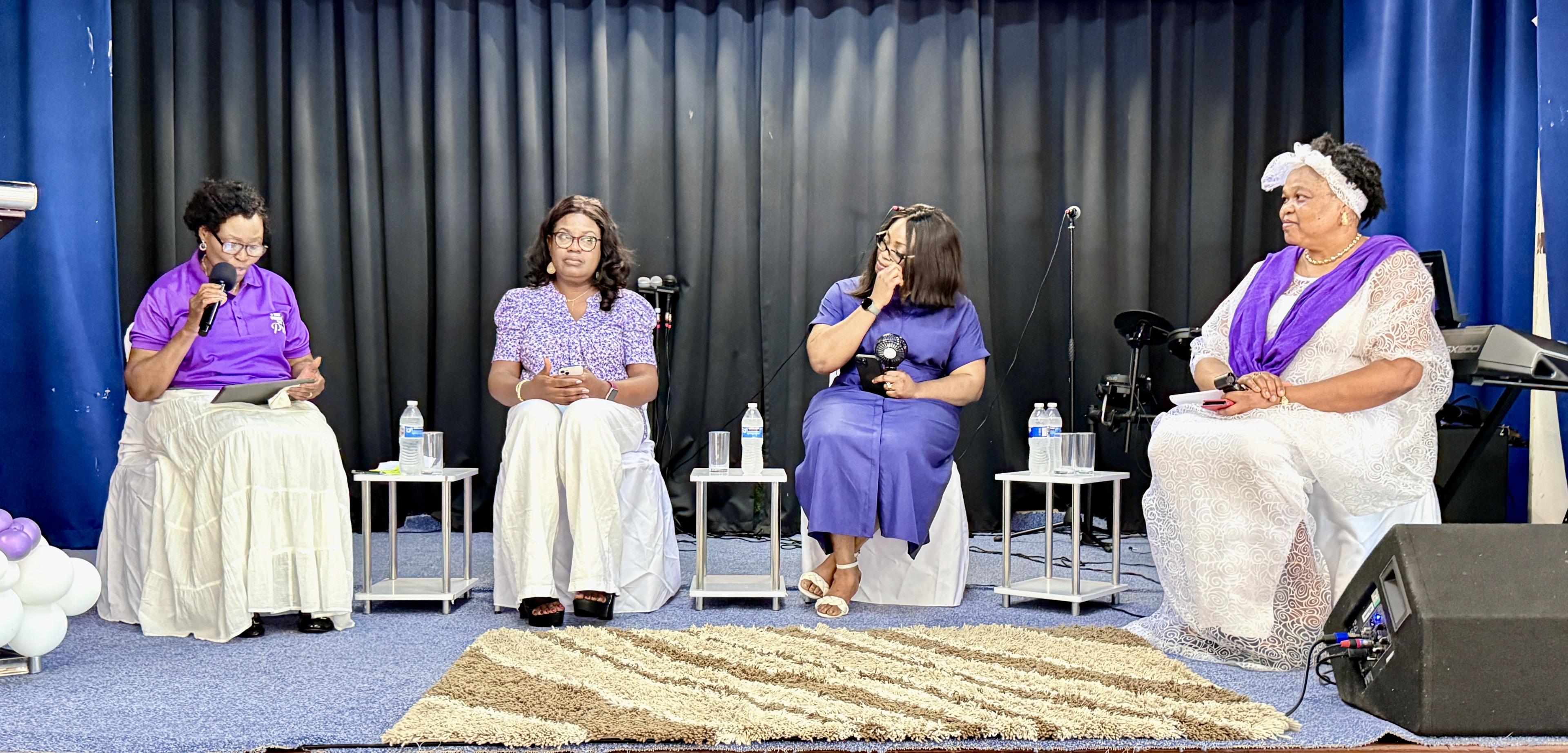 IOWCP community women praising and worshipping together